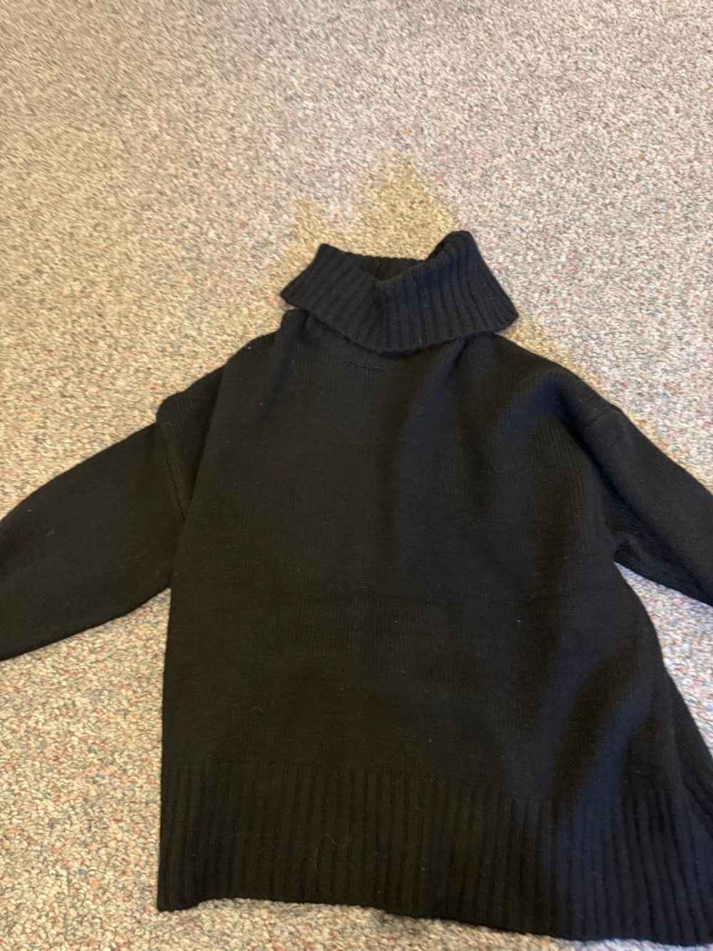 SO Black Turtleneck Knit Sweater